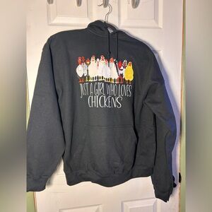 2 “Just a girl who loves chickens” Sweater